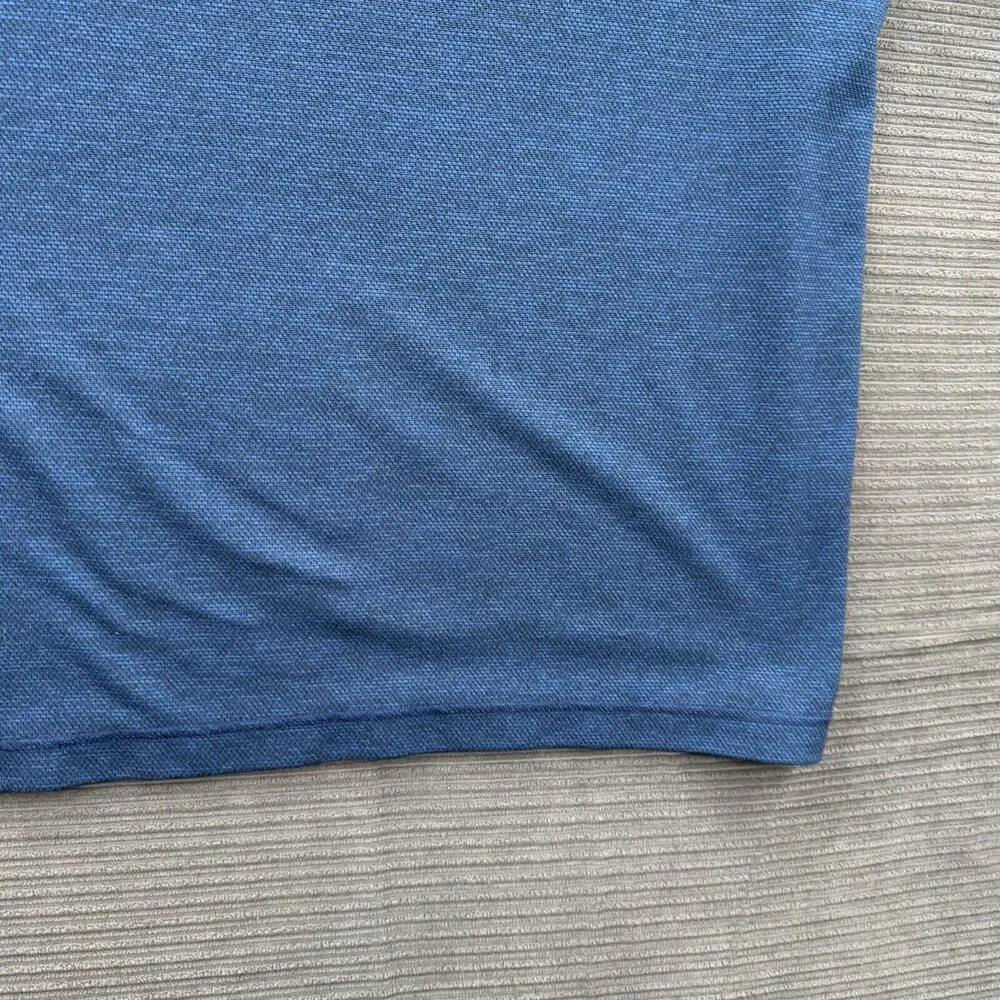 Izod Golf Pullover Men XL Blue Polyester 1/4 Zip Long Sleeve‎ Golf Preppy.